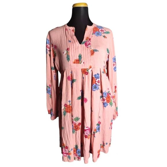 Matilda Jane Dress Womens Small Pink Floral Babydoll Mini Lets Go Out - Picture 2 of 11